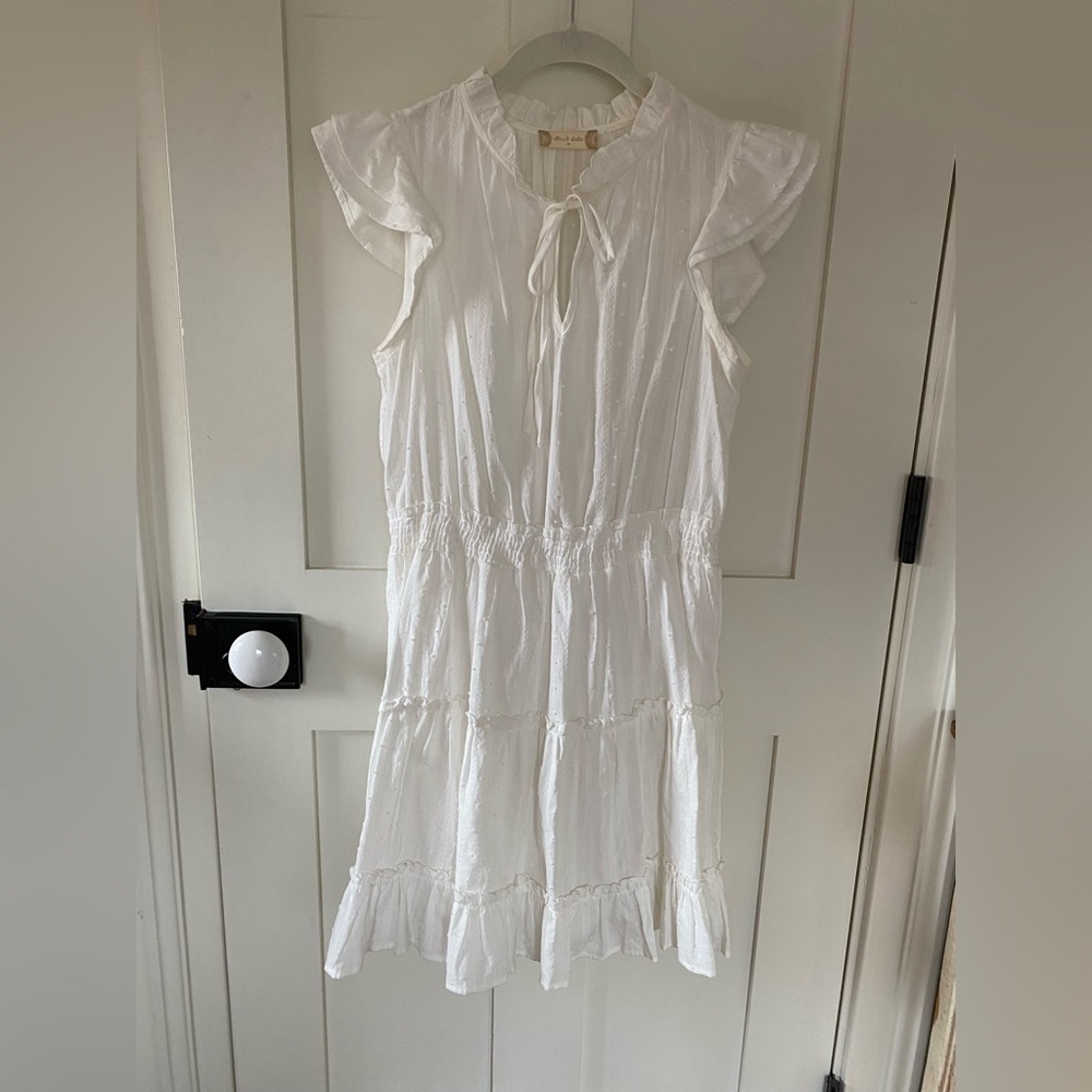 Altard State White Tiered dress